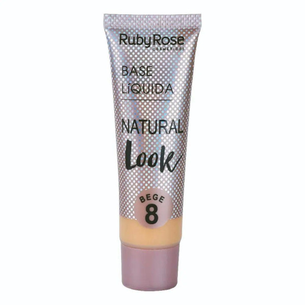 Base Liquida Ruby Rose Natural Look 29ml (10 Und) Hb-8051 
