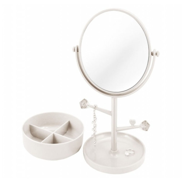 Espelho de Mesa com Porta Jóias Jacki Design AWA17151