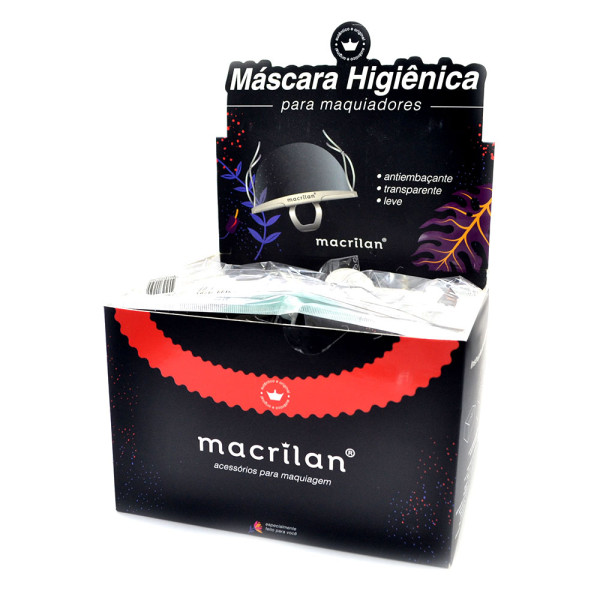 Box 10 Máscara Higiênica para Maquiadores Macrilan AC09