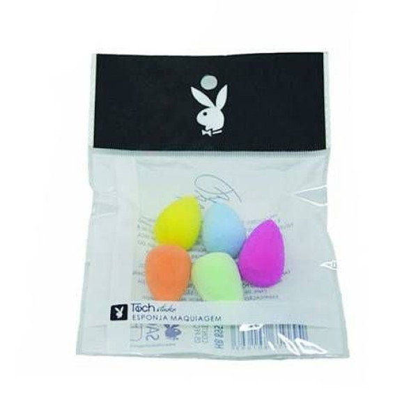 Mini Kit Esponja de Maquiagem Playboy HB89578 com 5 unidades