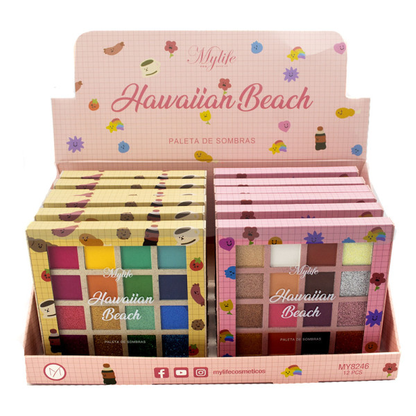 Box 12 Paleta de Sombras Hawaiian Beach Mylife MY8246