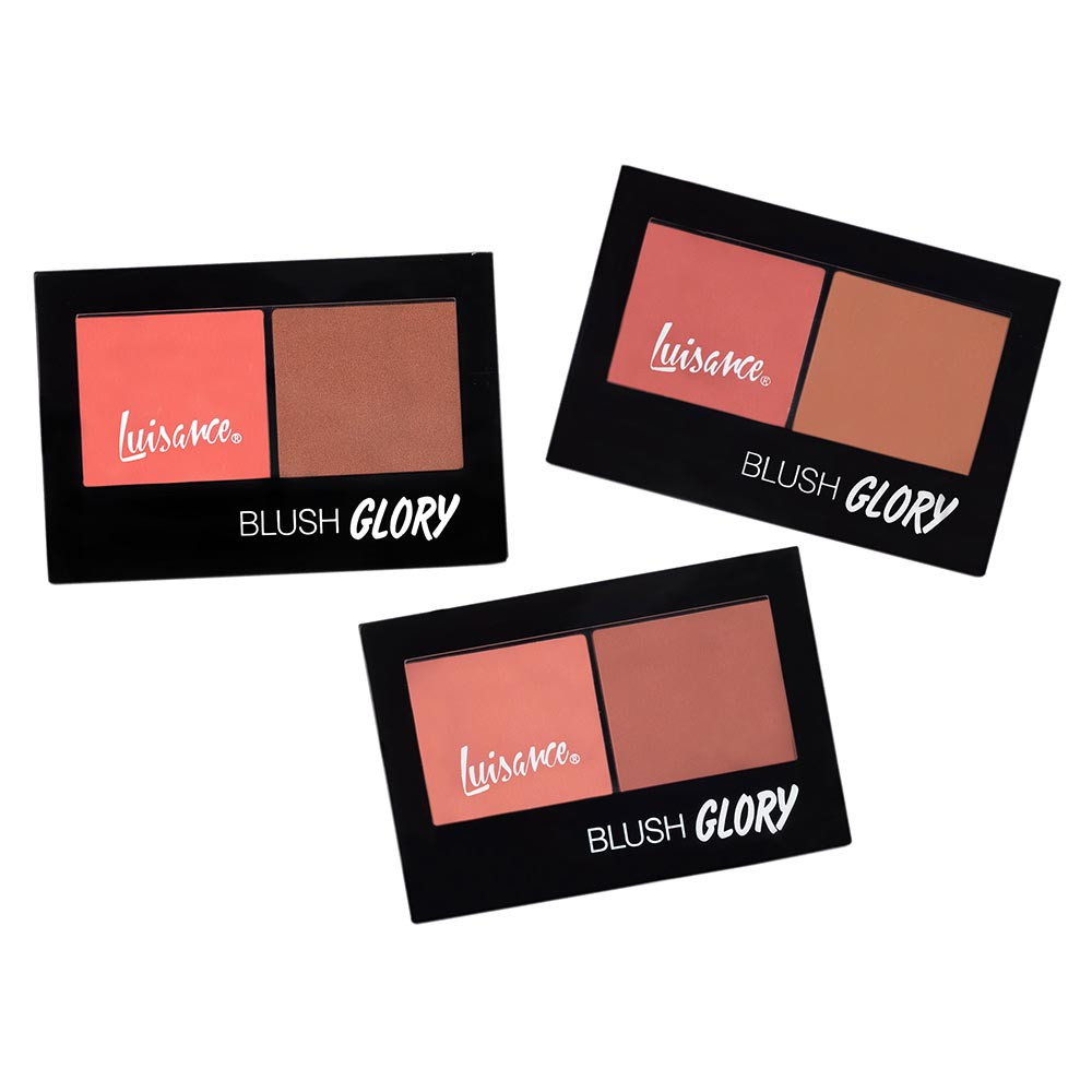 Kit 3 Paleta de Blush Duo Glory Luisance L6053