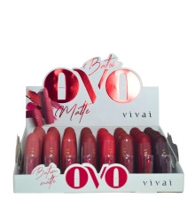 Box 48 Batom Bastão Matte Ovo Vivai 3008