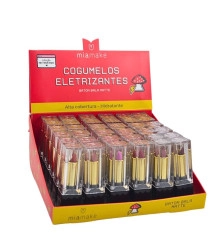 Box 36 Batom Bala Matte Cogumelos Eletrizantes Mia Make 369