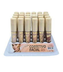Box 24 Corretivo Líquido Efeito Matte Cores Escuras Kyrav 749
