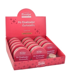 Box 14 Pó Finalizador Profissional Iluminador Amêndoa Glow Face Beautiful FB258