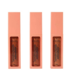 Kit 3 Corretivo Líquido á Prova Dágua Antioxidante Chocolate Escuro Mia Make 402