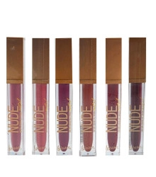 Kit 6 Batom Líquido Acetinado Metal Luisance L3175