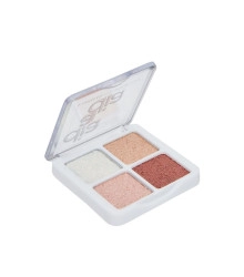 Paleta de Sombras Glitter, Mousse e Matte 4 Cores Dia a Dia Cor 1 Mahav PSD4MH01