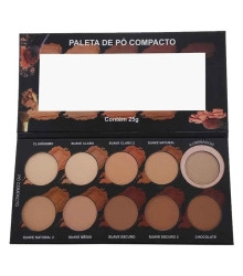 Paleta de Pó Compacto 10 Cores Ludurana M00076