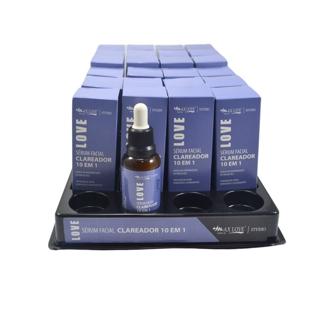 Box 24 Sérum Facial Vegano Clareador 10 em 1 Max Love