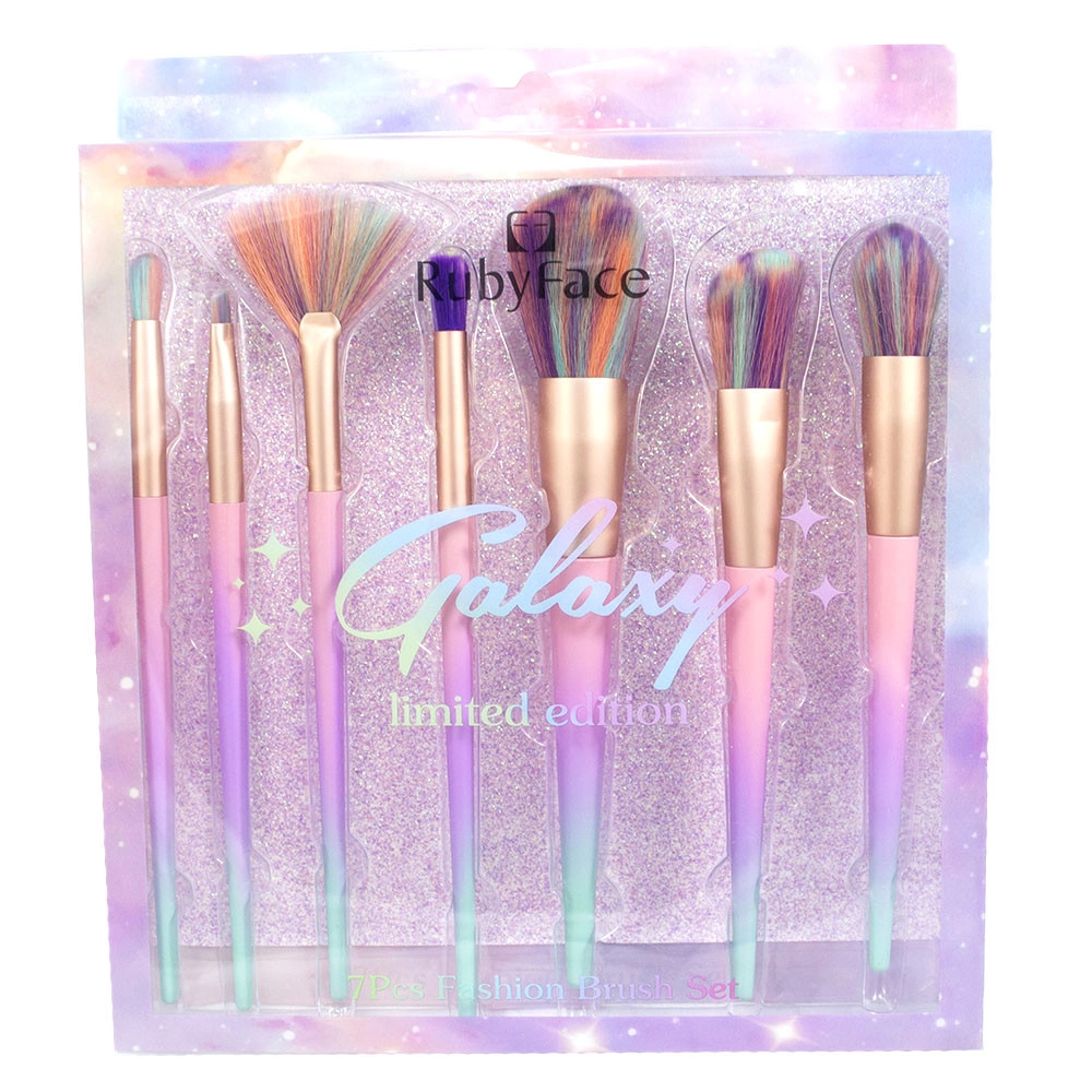 Kit de Pincel com 7 Pincéis Galaxy Ruby Face