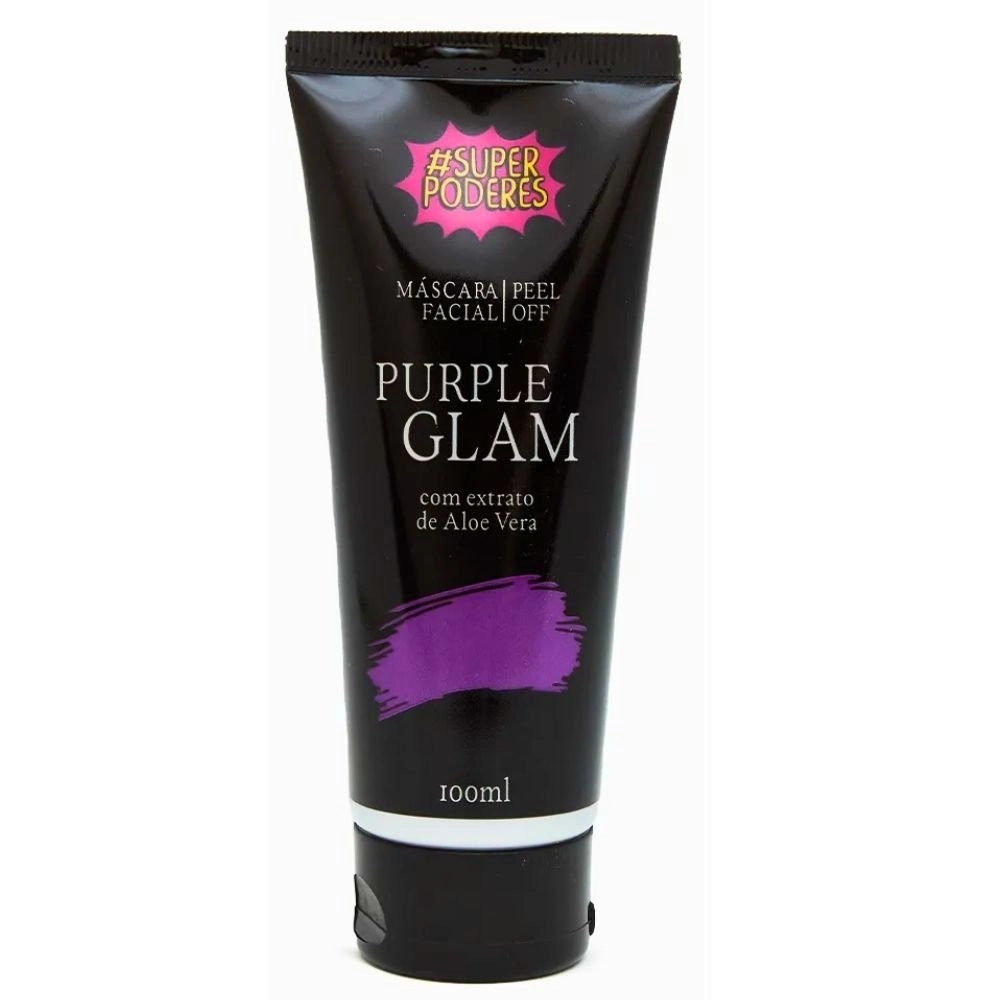 アベノマスク Máscara Facial Vegana Peel Off Purple Glam Aloe Vera Super P